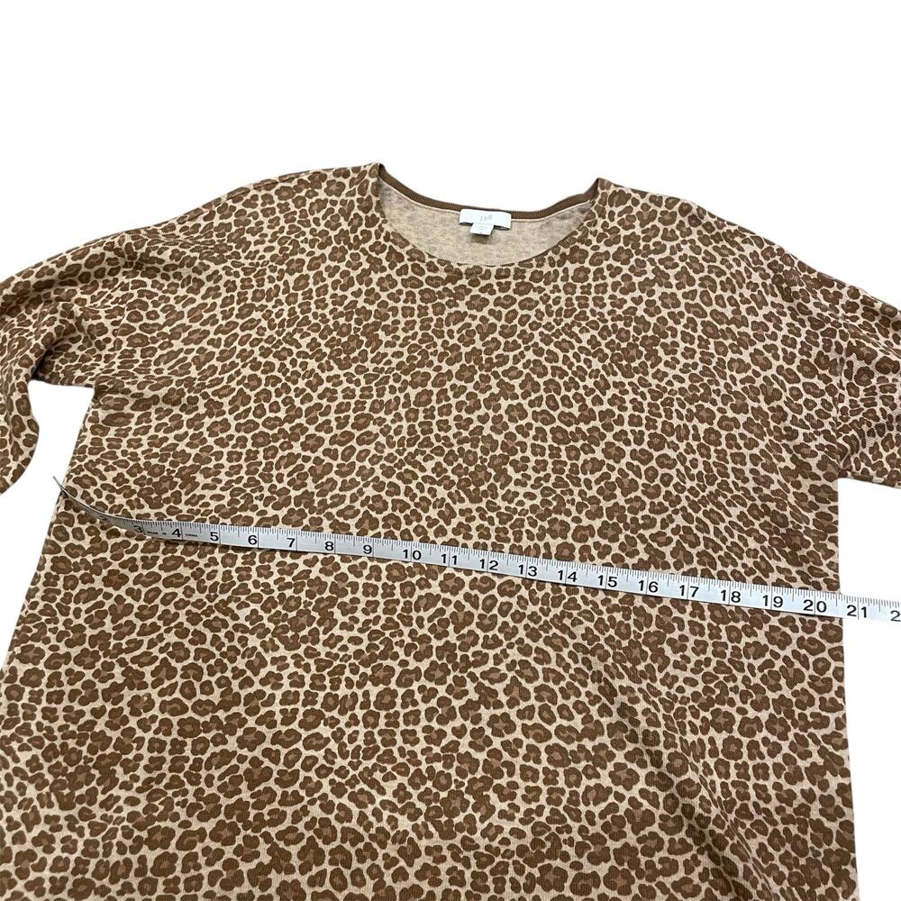 J. JILL Leopard Print Long Sleeve Lightweight Long sleeve Women's Size XS Casual - Picture 6 of 10